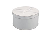 Round box 30 cm white