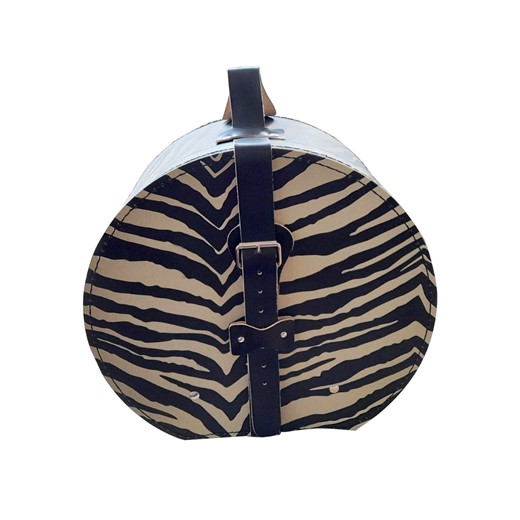 Hat box 40cm zebra