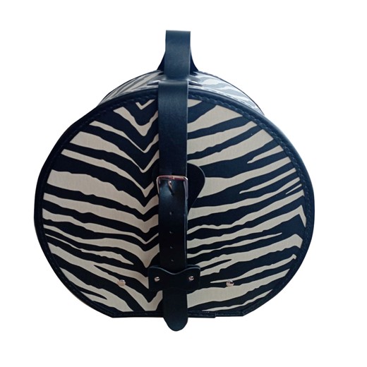 Hat box 40cm zebra