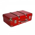 Riveted suitcase 40cm red