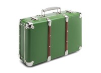 Riveted suitcase 40cm green