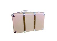 Riveted suitcase 40cm natural
