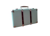 Riveted suitcase 40cm light mint