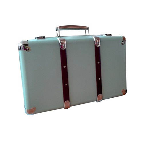 Riveted suitcase 40cm light mint