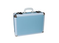 Riveted suitcase 40cm blue