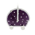 Children´s suitcase baby pram violet with white stars