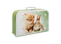 Children´s suitcase 35cm cat and rabbit 