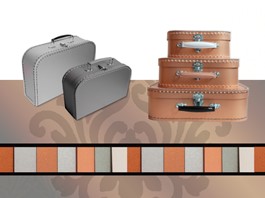 Kazeto kufřík/suitcase copper, silver