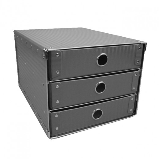 Drawer box A4 grey