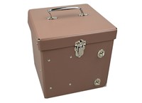 Box with inside shelves 21cm brown