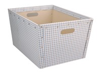 Conical box blue with white squares