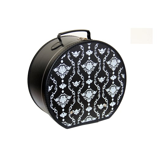 Hat box 40cm black antik
