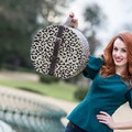 Hat box 40cm leopard