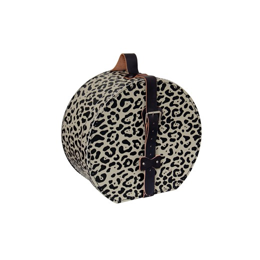 Hat box 40cm leopard