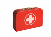 Children´s suitcase 30cm red with cross