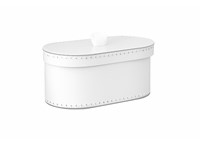 Oval box 27cm white