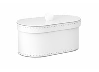 Oval box 31cm white