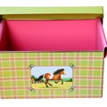 Storage box 41cm horse green