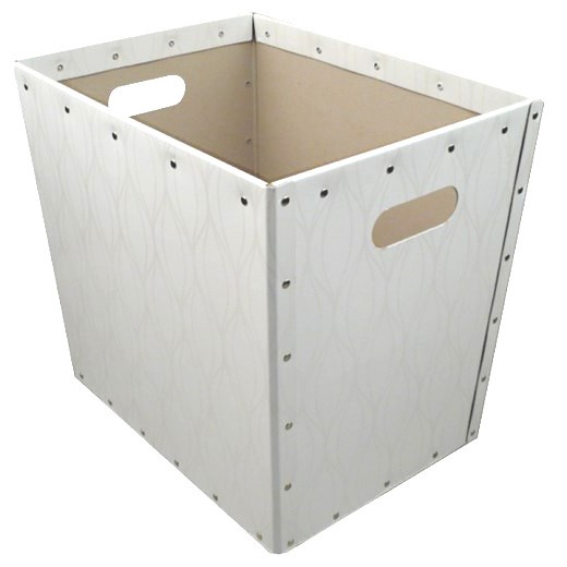Trolley white with ripples