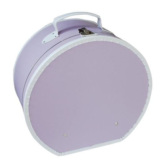 Kloboukovka 40cm fialová s bílou lemůvkou