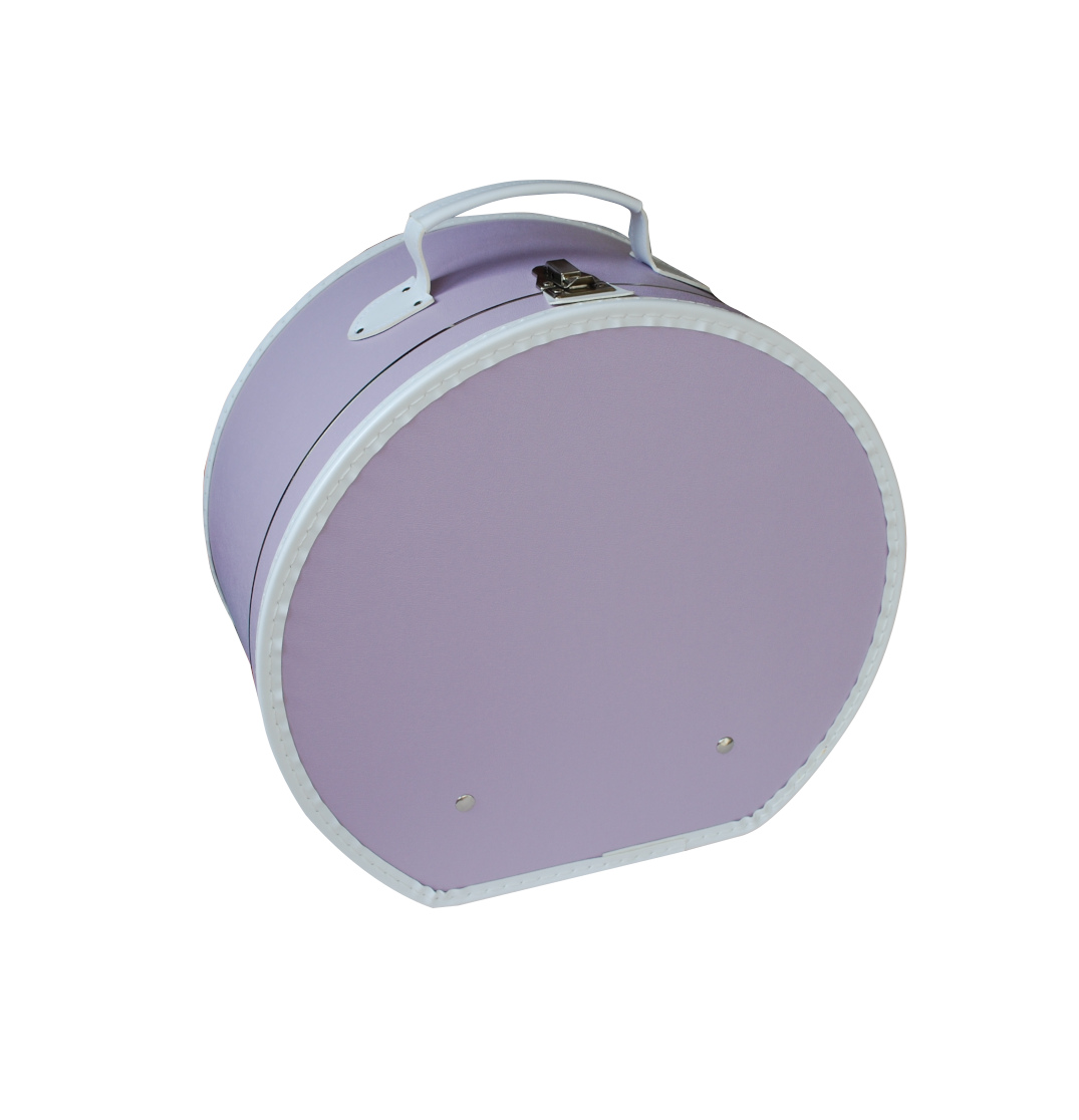 Kloboukovka 40cm fialová s bílou lemůvkou