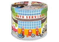 Krabice kulatá 30cm Krtek autoservis