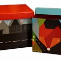 Krabice hranatá DecorPlay kluk sada 2ks