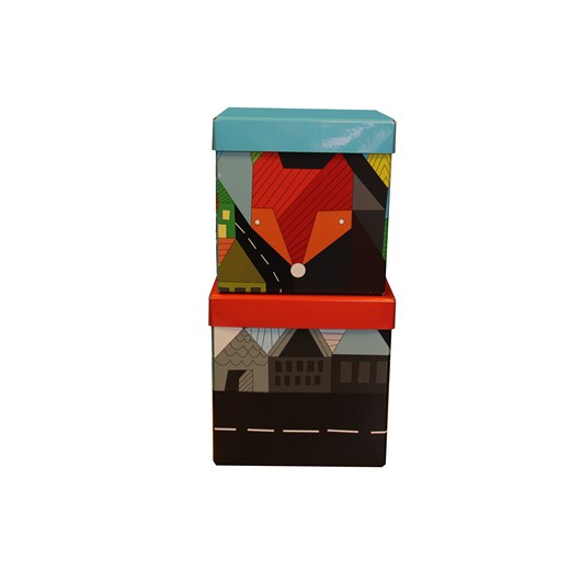 Krabice hranatá DecorPlay kluk sada 2ks