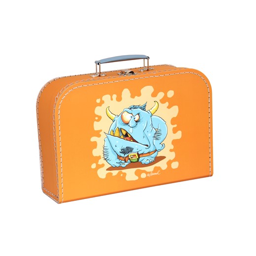 Dětský kufřík 30cm oranžový příšerky
