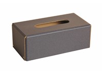 Box na kapesníky metal edition ocelově modrá